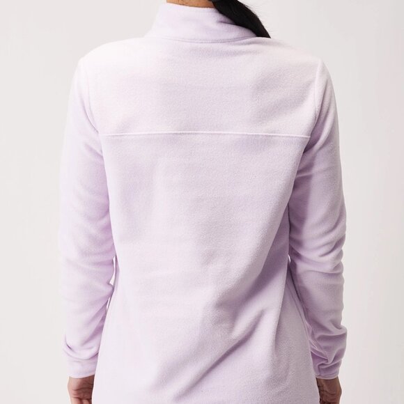 The North Face Women's TKA Glacier Quarter Zip Fleece Sweater in Lavender Fog - Picture 2 of 10